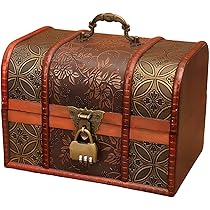 Amazon｜アンティーク調 木箱 レトロ風 収納箱 雑貨 高さのある